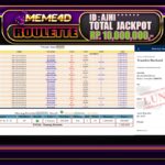 Bukti Jp MEME4D Slot Online 05 DECEMBER 2024