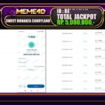 Bukti Jp MEME4D Slot Online 19 JANUARI 2025