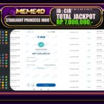 Bukti Jp MEME4D Slot Online 23 JANUARI 2025