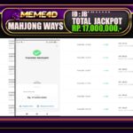 Bukti Jp MEME4D Slot Online 20 JANUARI 2025