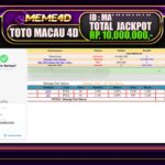Bukti Jp MEME4D Togel Online 20 JANUARI 2025