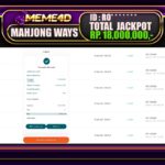 Bukti Jp MEME4D Slot Online 19 JANUARI 2025