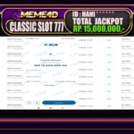 Bukti Jp MEME4D Slot Online 18 Februari 2025