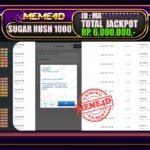 Bukti Jp MEME4D Slot Online 19 Maret 2025