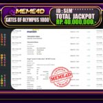 Bukti Jp MEME4D Slot Online 19 Maret 2025