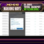 Bukti Jp MEME4D Slot Online 31 Maret 2025