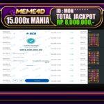 Bukti Jp MEME4D Slot Online 06 April 2025