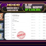 Bukti Jp MEME4D Slot Online 29 Mei 2025