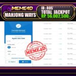 Bukti Jp MEME4D Slot Online 02 Juni 2025
