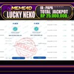 Bukti Jp MEME4D Slot Online 29 Agustus 2025