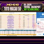 Bukti Jp MEME4D Togel Online 31 Agustus 2025