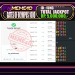 Bukti Jp MEME4D Slot Online 05 September 2025