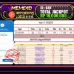 Bukti Jp MEME4D Togel Online 17 September 2025