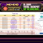 Bukti Jp MEME4D Togel Online 20 September 2025