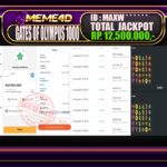 Bukti Jp MEME4D Slot Online 01 September 2025