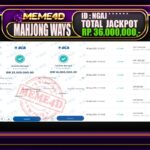 Bukti Jp MEME4D Slot Online 07 September 2025