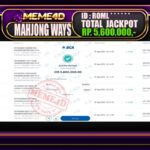 Bukti Jp MEME4D Slot Online 06 September 2025