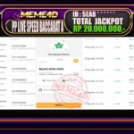 Bukti Jp MEME4D Casino Online 23 September 2025