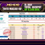 Bukti Jp MEME4D Togel Online 18 September 2025