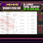 Bukti Jp MEME4D Slot Online 22 Oktober 2025