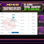 Bukti Jp MEME4D Slot Online 21 Oktober 2025