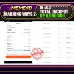 Bukti Jp MEME4D Slot Online 30 Oktober 2025