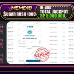 Bukti Jp MEME4D Slot Online 25 Oktober 2025