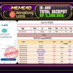 Bukti Jp MEME4D Togel Online 30 Oktober 2025