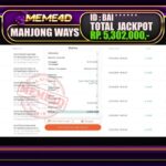 Bukti Jp MEME4D Slot Online 12 Oktober 2025