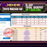 Bukti Jp MEME4D Togel Online 30 Oktober 2025