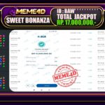 Bukti Jp MEME4D Slot Online 23 Oktober 2025