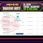 Bukti Jp MEME4D Slot Online 18 Oktober 2025