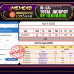 Bukti Jp MEME4D Togel Online 31 Oktober 2025