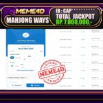 Bukti Jp MEME4D Slot Online 23 Oktober 2025