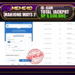 Bukti Jp MEME4D Slot Online 31 Oktober 2025