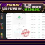 Bukti Jp MEME4D Slot Online 26 Oktober 2025