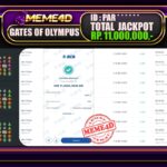 Bukti Jp MEME4D Slot Online 31 Oktober 2025