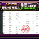 Bukti Jp MEME4D Slot Online 31 Oktober 2025