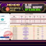 Bukti Jp MEME4D Togel Online 03 November 2025