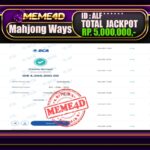 Bukti Jp MEME4D Slot Online 08 Desember 2025