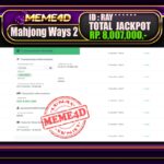 Bukti Jp MEME4D Slot Online 08 Desember 2025