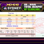 Bukti Jp MEME4D Togel Online 22 Januari 2026