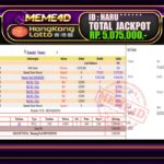 Bukti Jp MEME4D Togel Online 18 Januari 2026