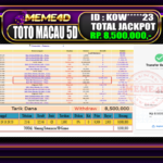 Bukti Jp MEME4D Togel Online 19 Januari 2026