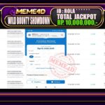 Bukti Jp MEME4D Slot Online 17 Januari 2026