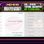 Bukti Jp MEME4D Casino Online 23 Januari 2026