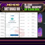 Bukti Jp MEME4D Slot Online 15 February 2026