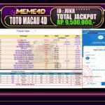 Bukti Jp MEME4D Togel Online 01 February  2026