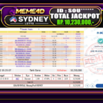 Bukti Jp MEME4D Togel Online 02 February 2026