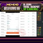 Bukti Jp MEME4D Slot Online 19 February 2026